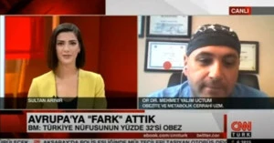 Opr.Dr. M. Yalım Uçtum CNN Türk Canlı Yayınında Obeziteyi Anlatıyor
