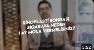 Rinoplasti Sonrası Sigaraya Neden 1 Ay Mola Vermelisiniz? - Opr.Dr. Hünkar Batıkhan
